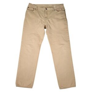 Banana Republic Pants Mens 38x34 (Fits 38x32) Traveler Slim Fit Beige Stretch